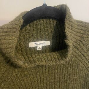 Madewell green heavy sweater - M